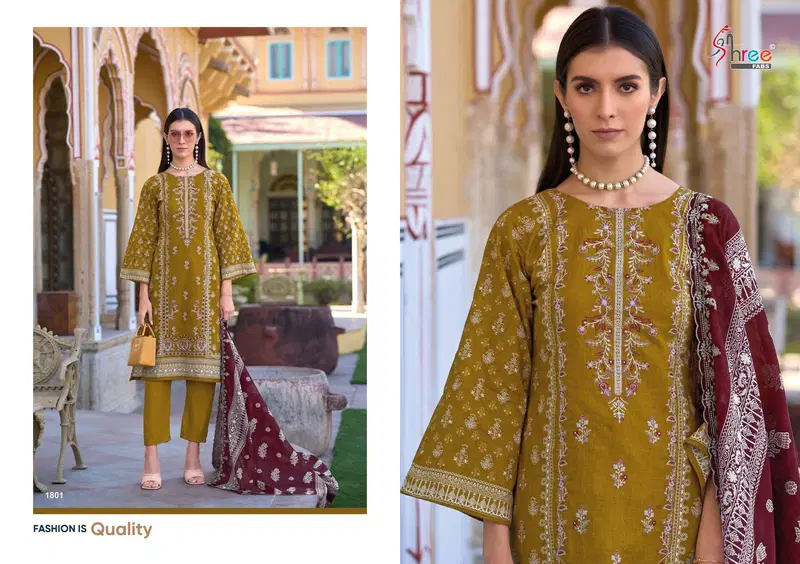 Shree Bin Saeed Lawn Collection Vol 18 Pakistani Salwar Kameez